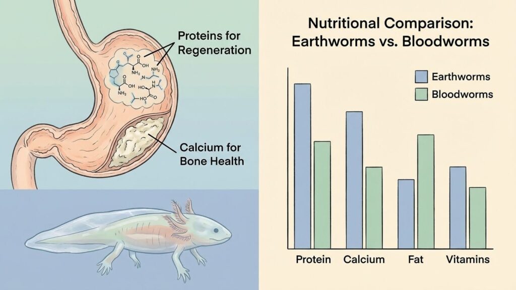 Axolotl Nutrition: The Bio-Nutritional Blueprint of Ambystoma mexicanum 1 Nutritional Infographic of ambystoma mecicanum axolotl