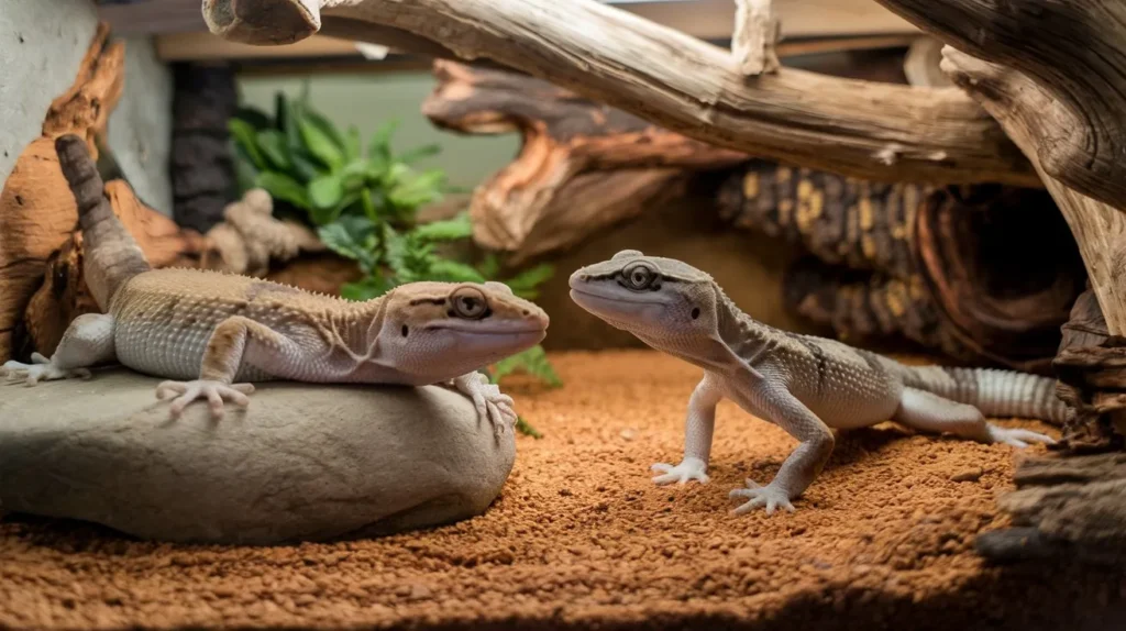 Two Leopard Gecko Care Habitat