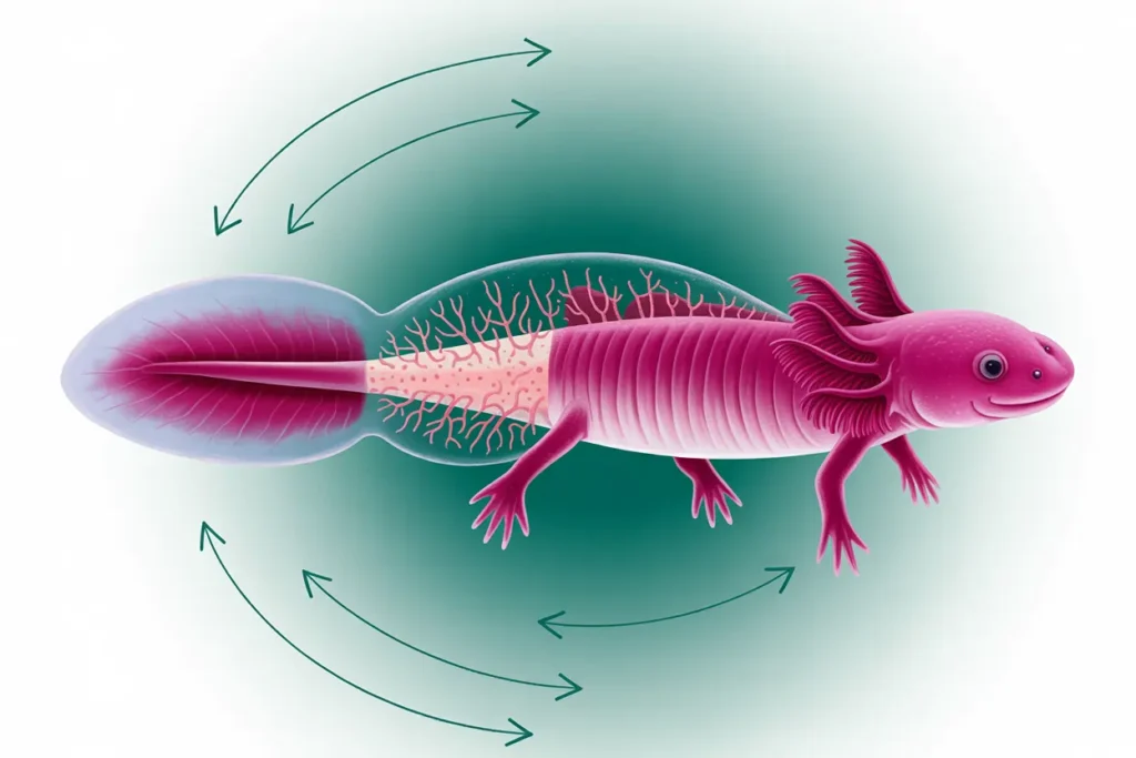 Axolotl can regenrate their body parts