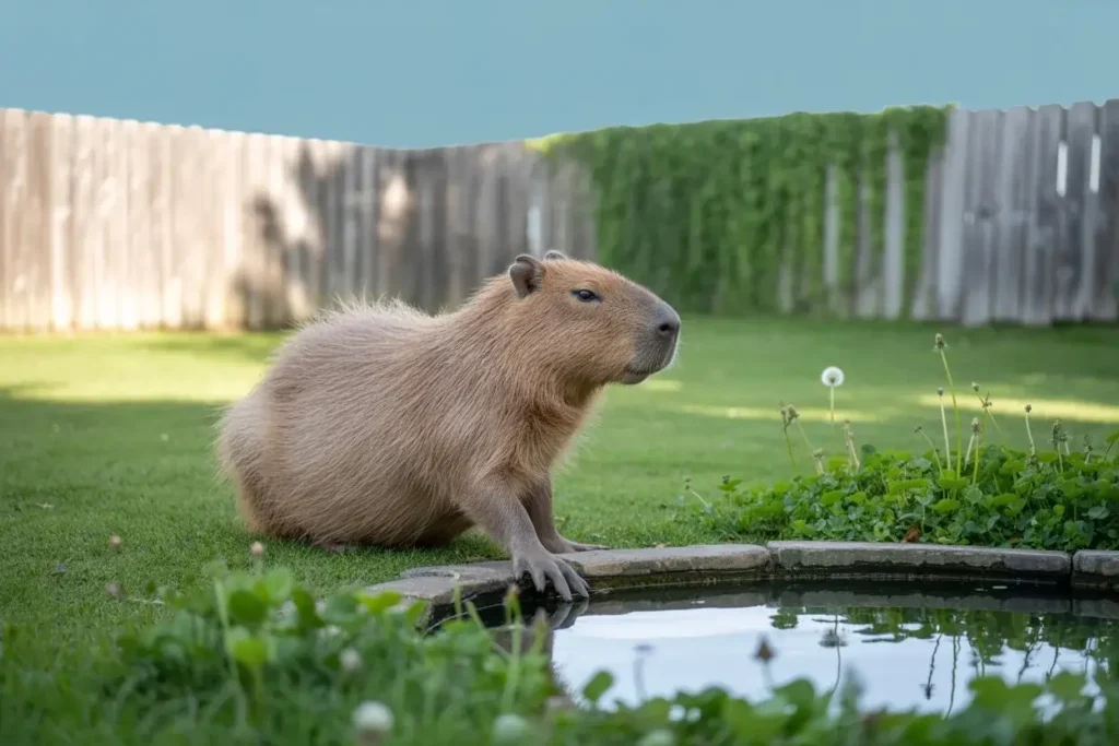 capybaras closeup image
